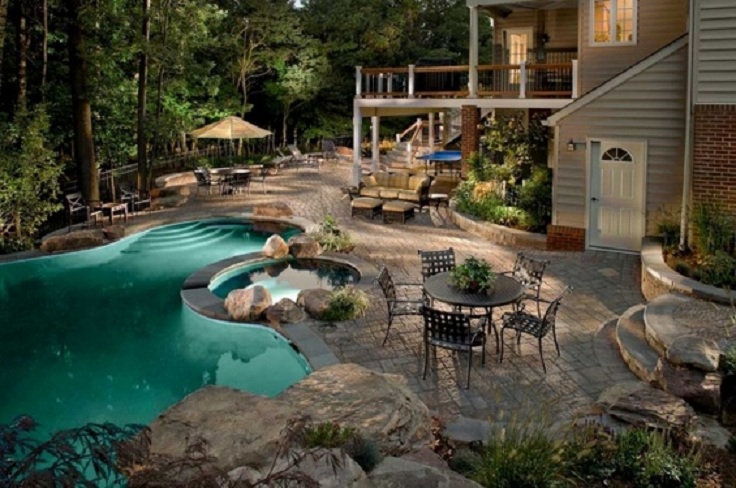 Top 10 most beautiful backyards in usa top inspired for Pool design usa