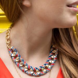 Chic-DIY-Ribbon-Wrapped-Chain-Necklace-500x402-1-300x300