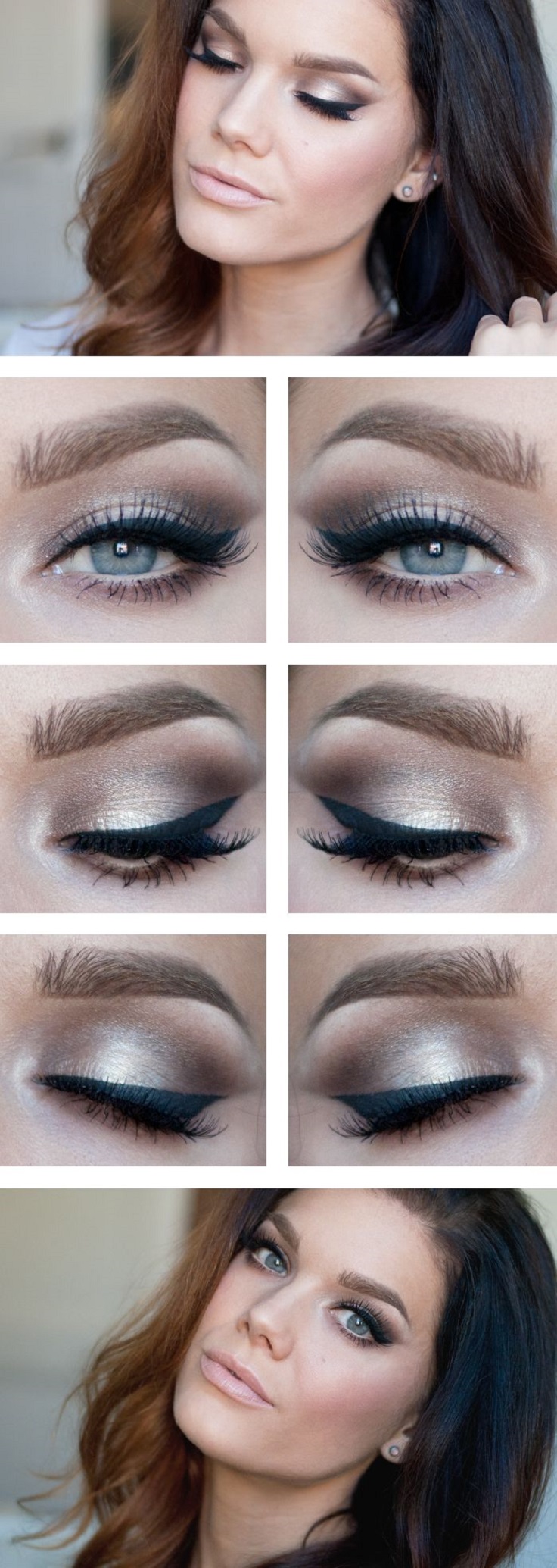 Top 10 Metallic Eye Makeup Ideas