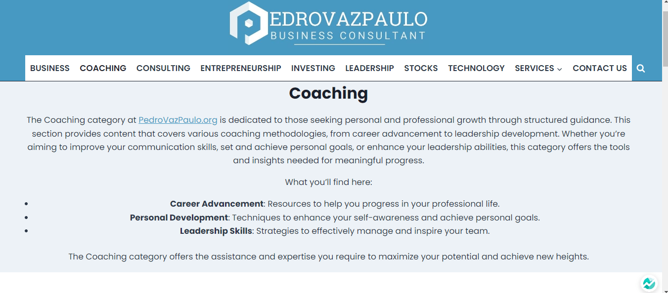 PedroVazPaulo Executive Coaching